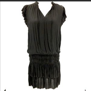 CURRENT AIR size M Black Pleated Mini Dress - super comfortable and easy!